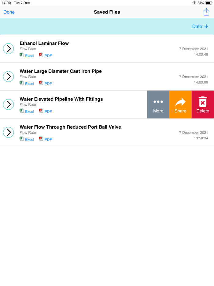 Pipe Flow Liquid Flow Rate