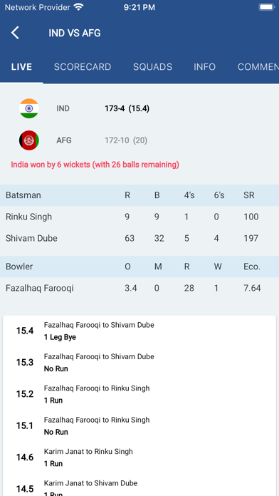 55Cricket - Live Cricket Screenshot