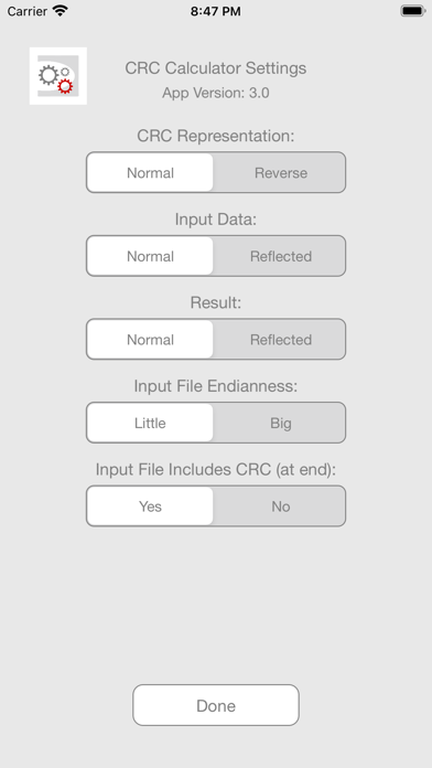 Screenshot #3 pour CRC Calculator