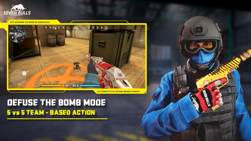 #2. Counter Attack Multiplayer FPS (iOS) 由: Seven Bulls LTD OOD