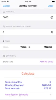 fincal pro - loan & repayment iphone screenshot 3