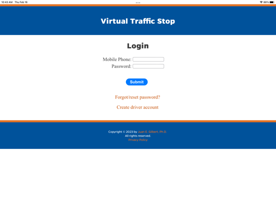 Virtual Traffic Stop