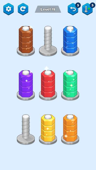 Nuts Sort - Color Sort Screenshot