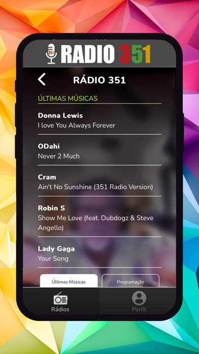 Radio 351 Screenshot