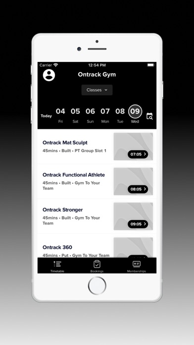 Ontrack Gym Screenshot
