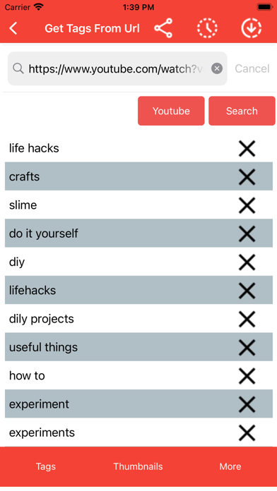 YouTag - Video Tags Generator Screenshot