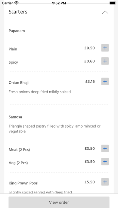 Food Villa, London Screenshot
