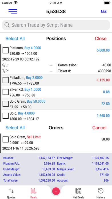 TradeX Trader Screenshot