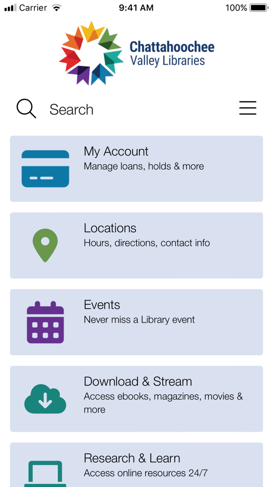#1. Chatt Valley Libraries Ga (iOS) 由: Chattahoochee Valley Regional Library System