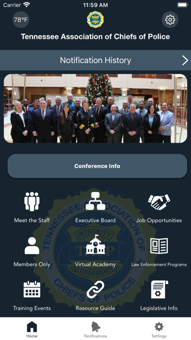 TN Assoc of Chiefs of Police Screenshot