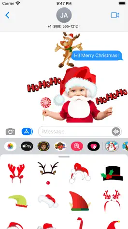 Game screenshot Funny Christmas for iMessage mod apk