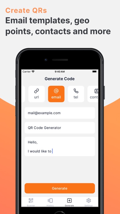 QR Code Generator & QR Scanner Screenshot