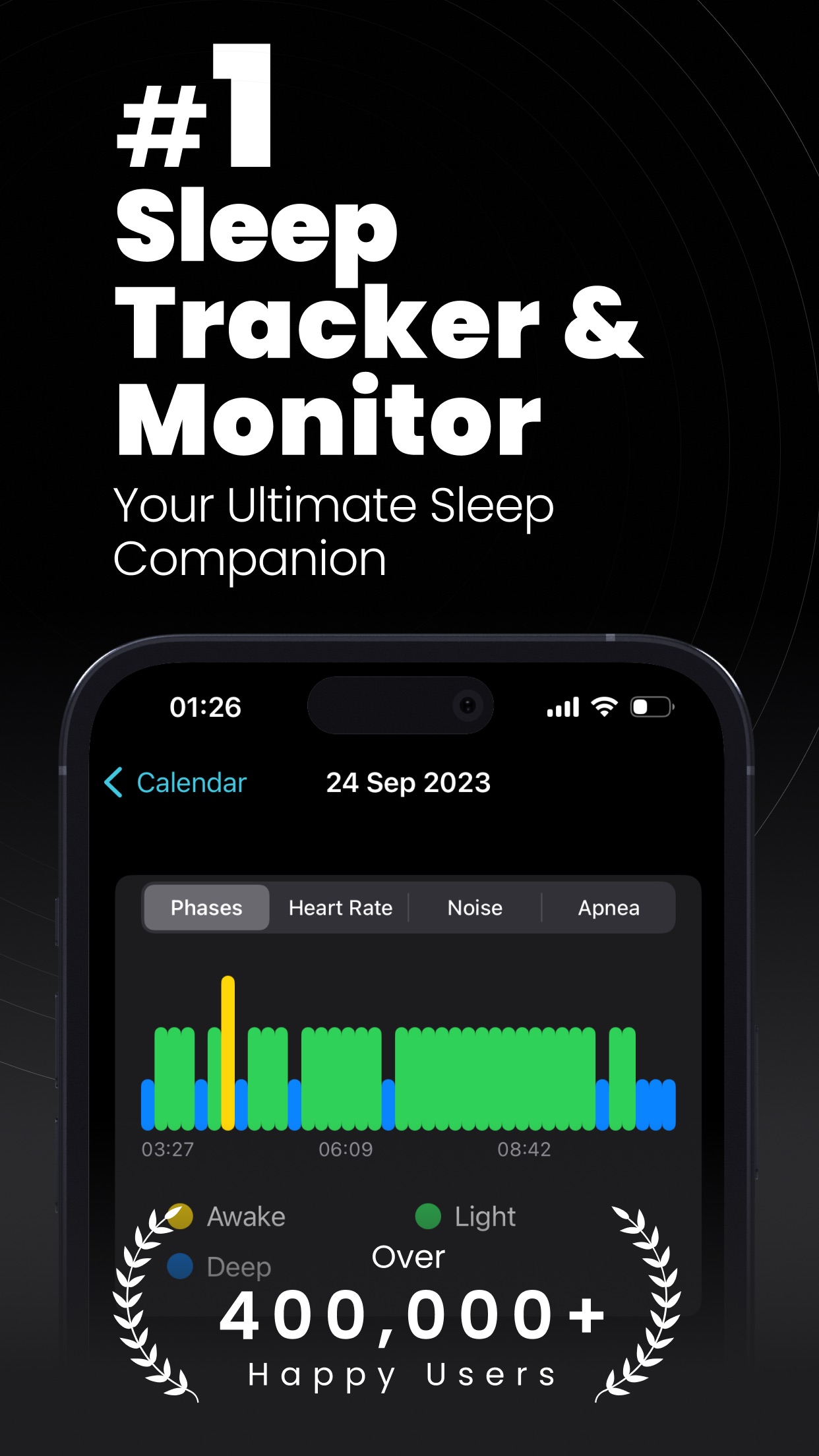 Screenshot do app NapBot - Auto Sleep Tracker