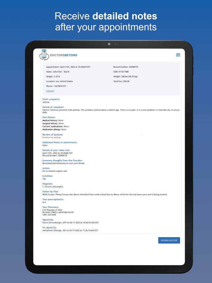 DoctorsBeyond  Online Doctors