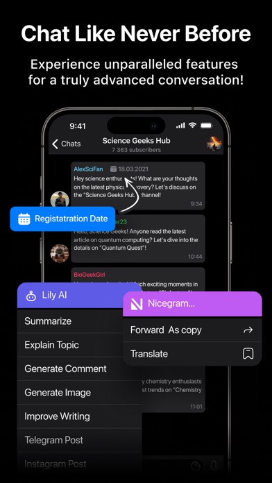 Nicegram: AI Chat for Telegram Screenshot