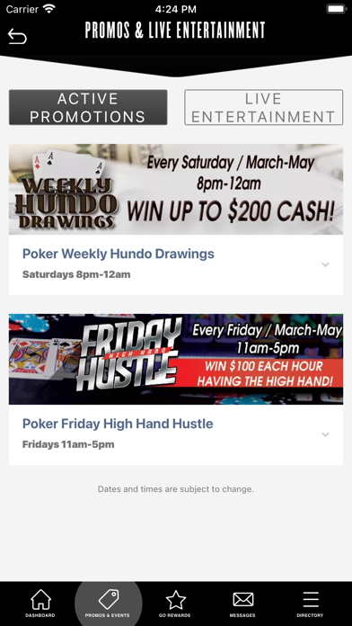 Indigo Sky & Outpost Casinos Screenshot