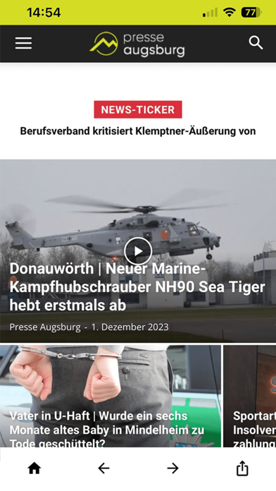 Screenshot #1 pour Presse Augsburg