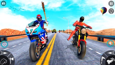 Screenshot #3 pour Attaque de vélo-course de moto