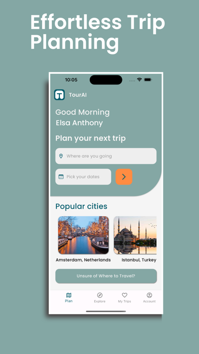 TourAI - AI Travel Planner Screenshot