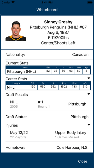 War Room App Screenshot