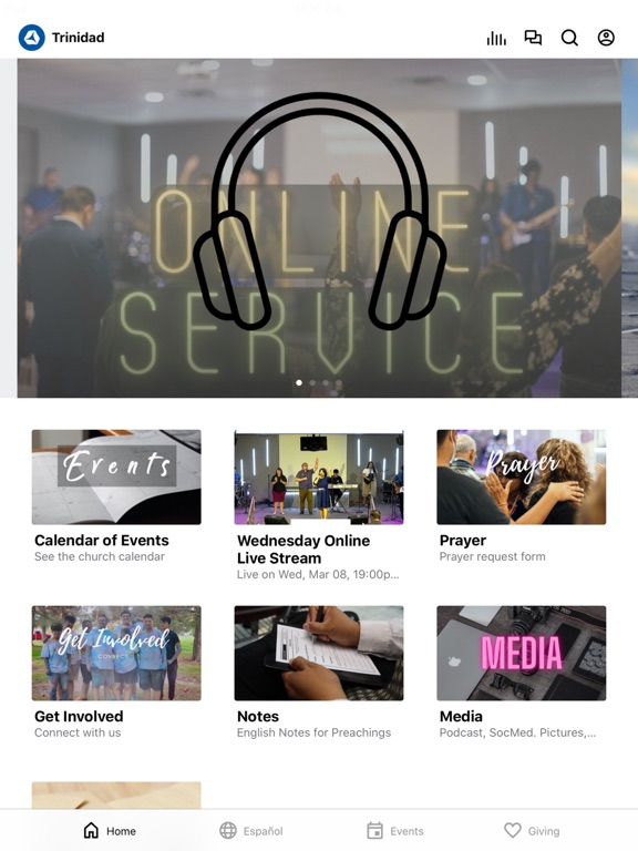 Templo La Trinidad iPad screenshot 1 - Education app