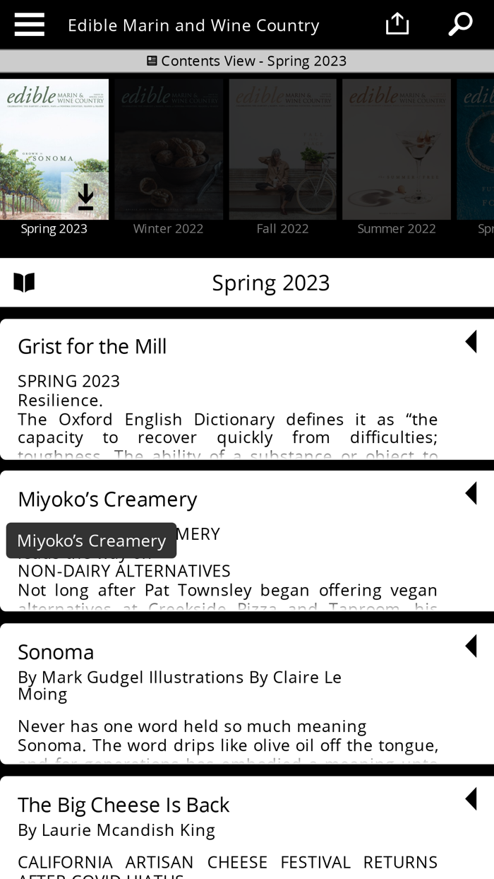 Edible Marin and Wine Country