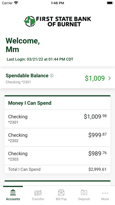 First State Bank of Burnet Screenshot
