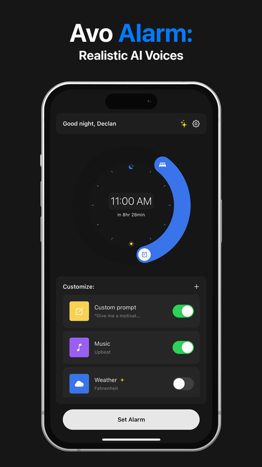 #5. Avo - AI Voice Alarm (iOS) 由: SLAM Ventures, LLC
