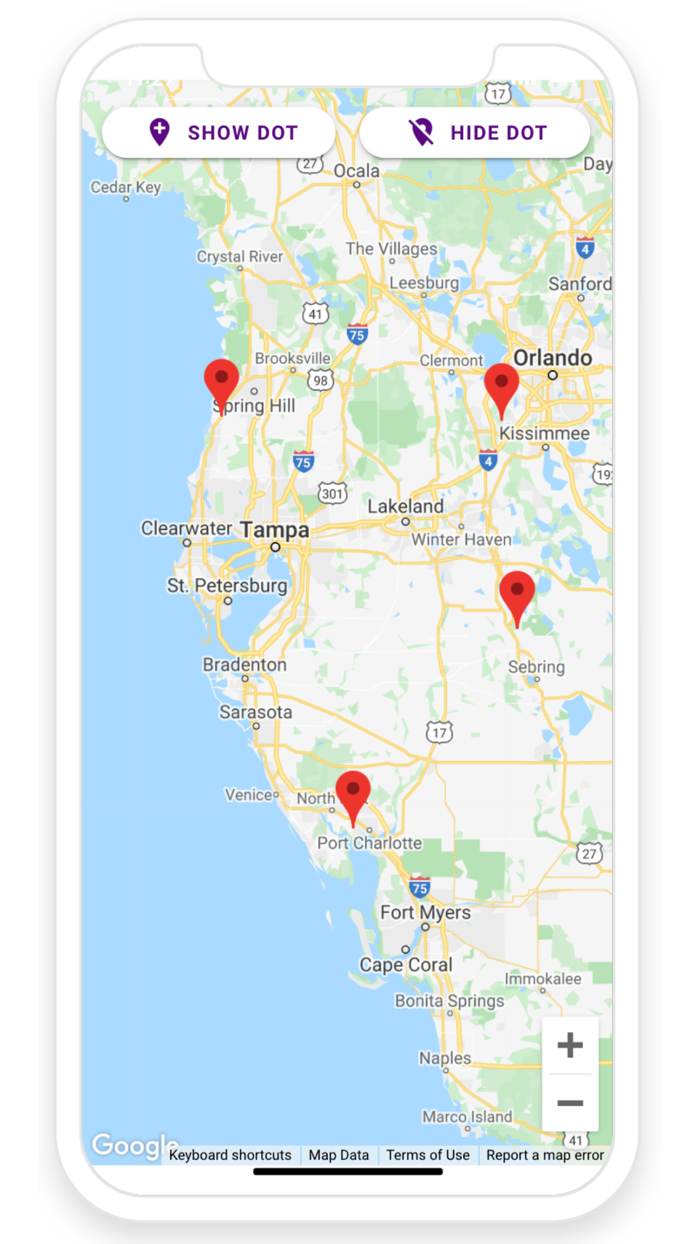 Dot - Networking via Location