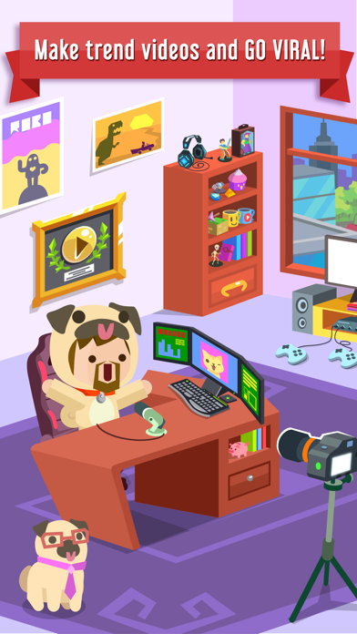 Vlogger Go Viral: Tycoon Game Screenshot