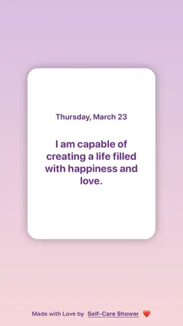 Game screenshot Self-Care - Daily Affirmations mod apk