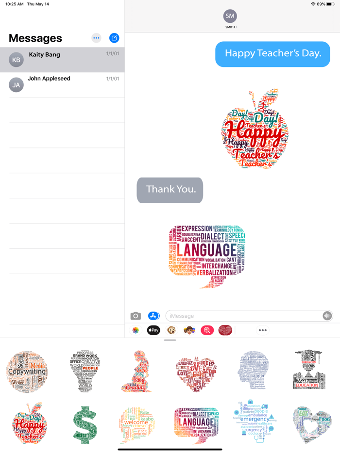 Text Message Stickers