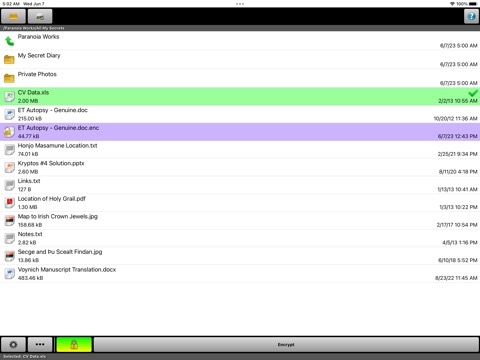 Paranoia ファイル暗号化 Liteのおすすめ画像1
