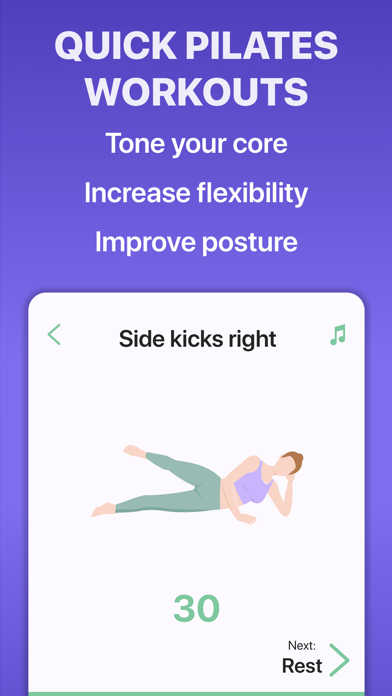 5 Minute Pilates Workout Screenshot