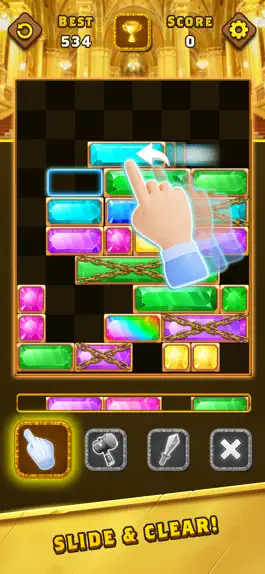 Game screenshot Block Sliding - Drop Jewel apk
