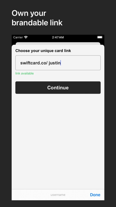 SwiftCard: QR Business Card Screenshot