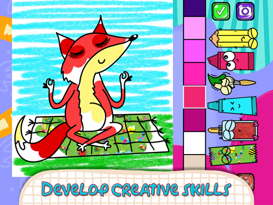 Coloring game for children 2+ iPad screenshot 2 - Education app