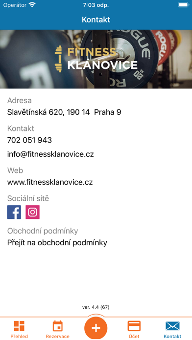 FITNESS KLÁNOVICE Screenshot
