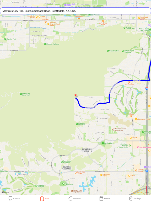 ConvoyIM iPad screenshot 3 - Navigation app