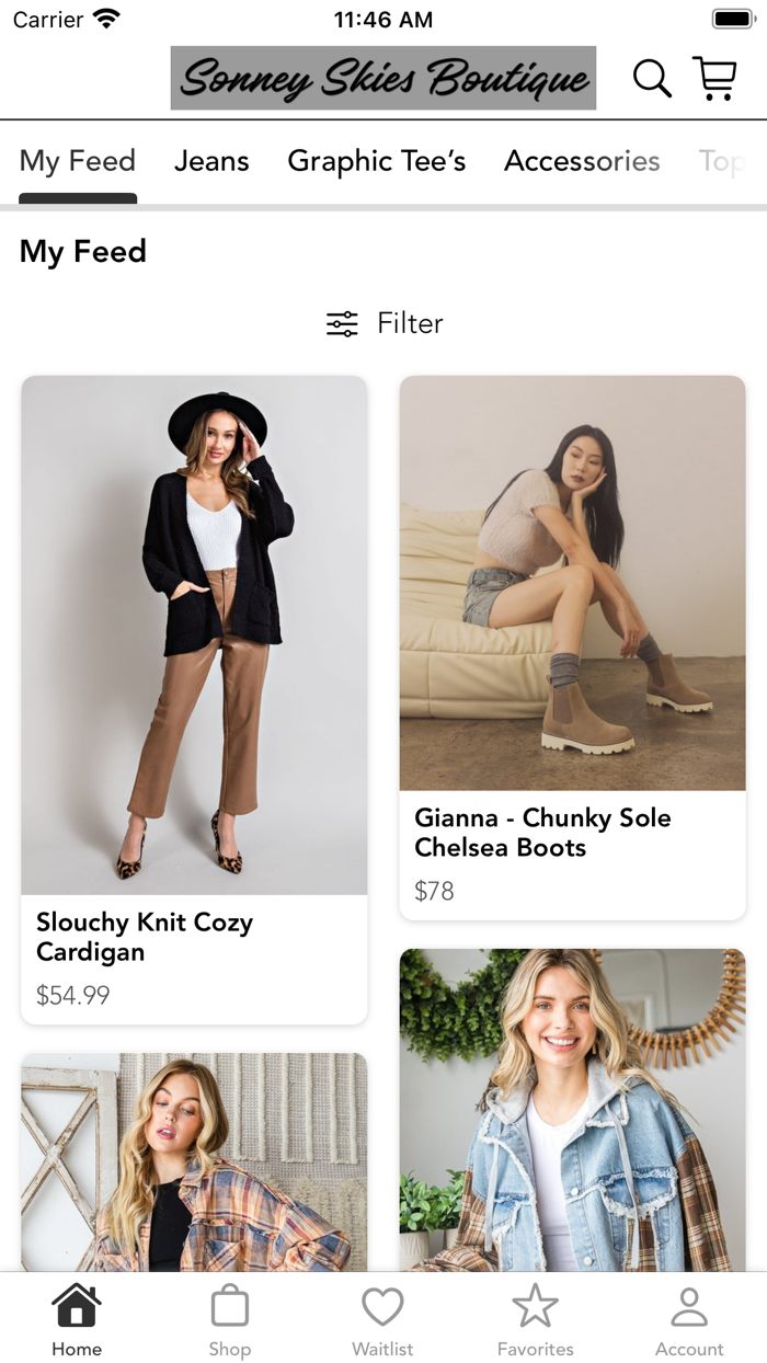 Shop Sonney Skies Boutique