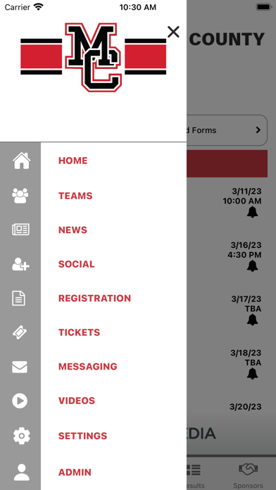 McDonald County Athletics Screenshot