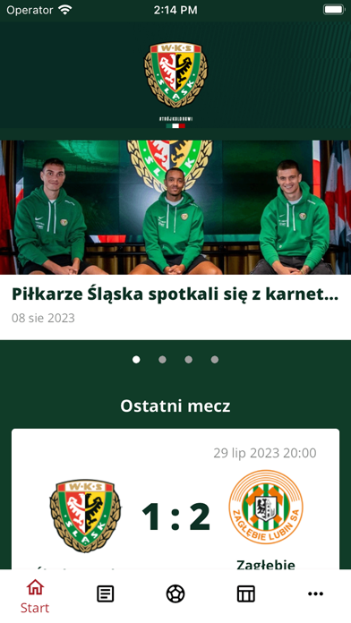 WKS Śląsk Wrocław Screenshot