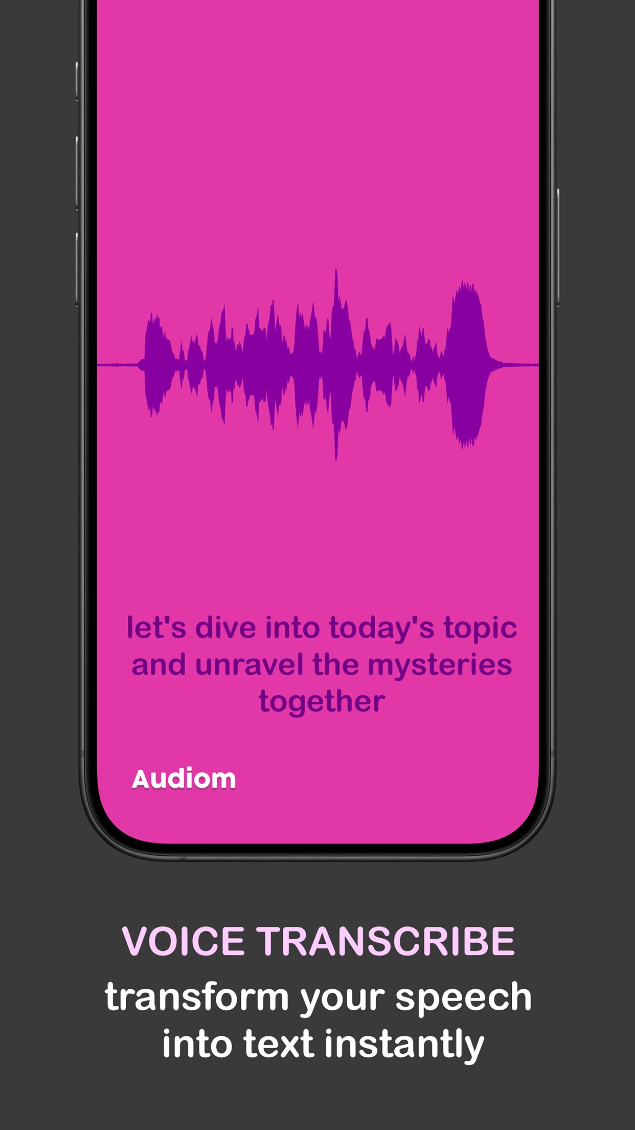 Screenshot do app Audiom - Make Waveform Videos