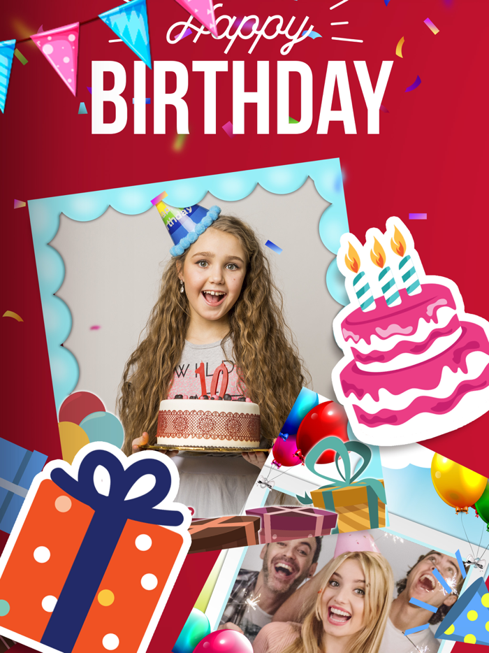 Birthday frames for photos.