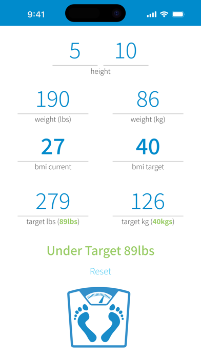 Screenshot #2 pour Target BMI Calculator