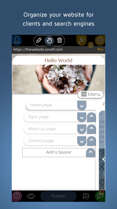 SimDif — Website Builder Screenshot