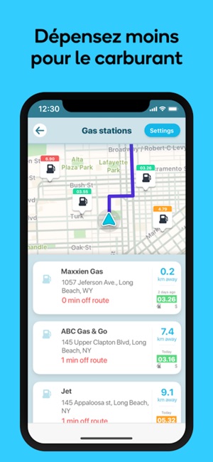 Navigation Waze et trafic dans l'App Store