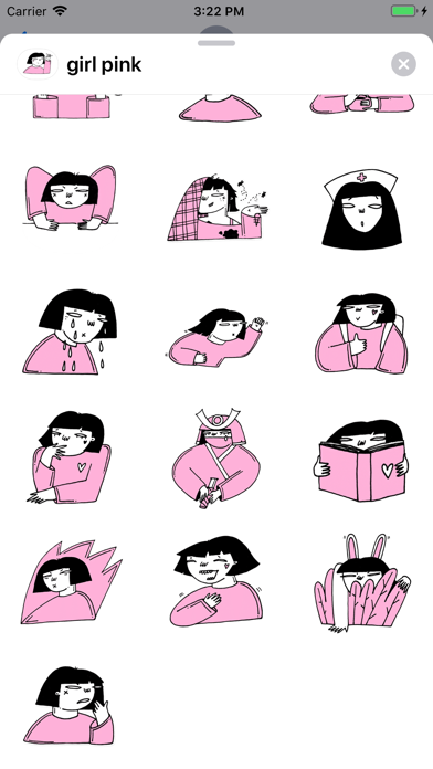 Screenshot #3 pour Japan girl stickers & emoji