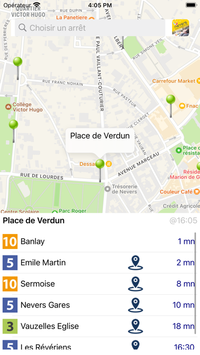 Screenshot #3 pour BusInfo Mobile Nevers