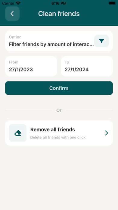 FriendCheckup Screenshot